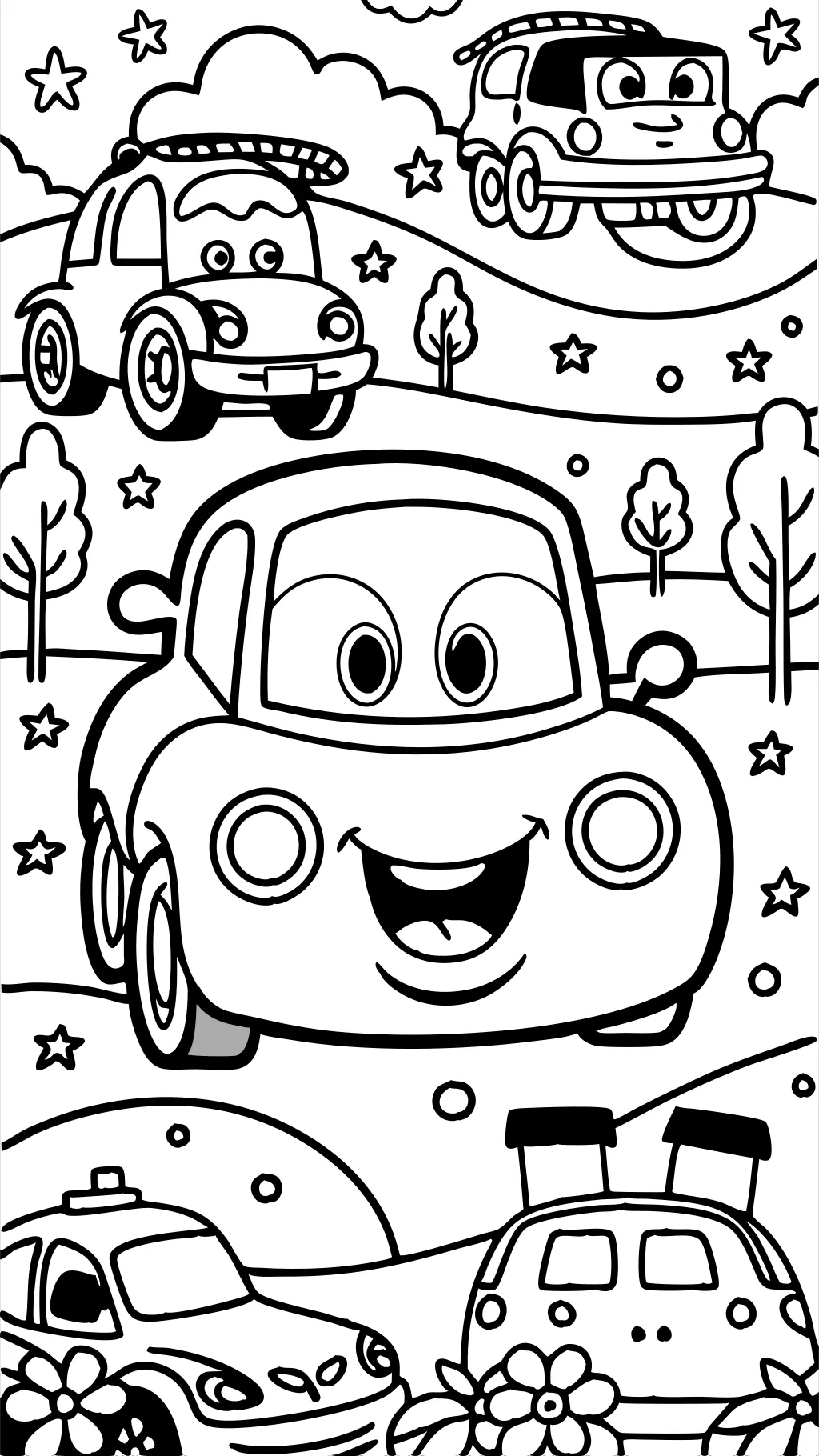 Cars Pixar Pages para colorear